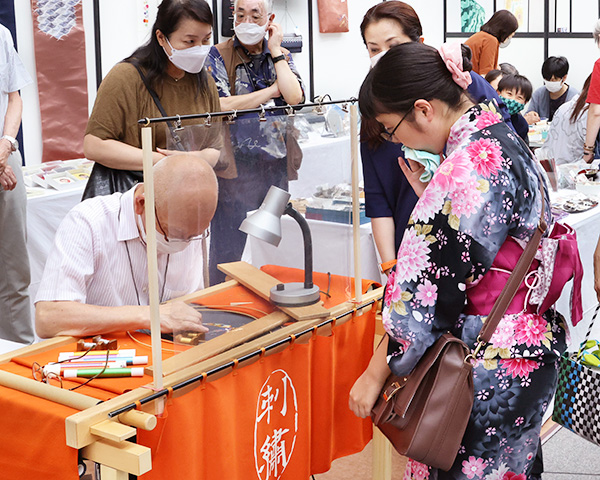 Edo embroidery booth